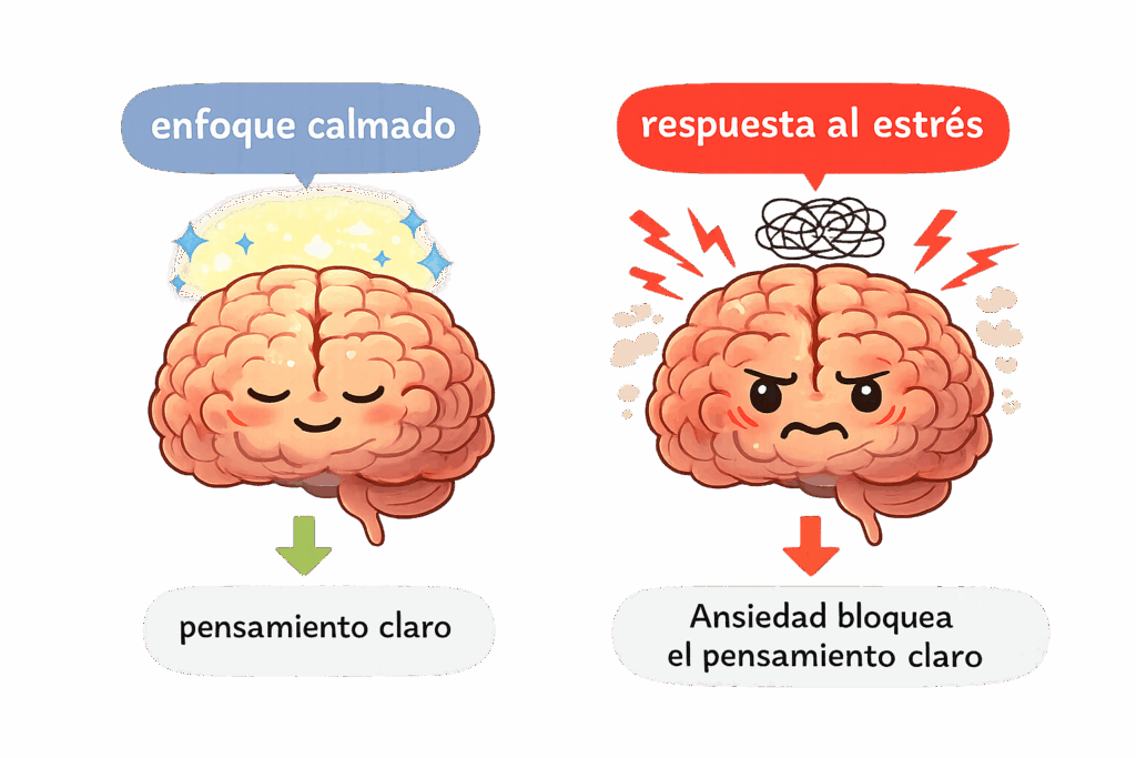 Cómo la ansiedad en exámenes afecta el cerebro y el rendimiento académico