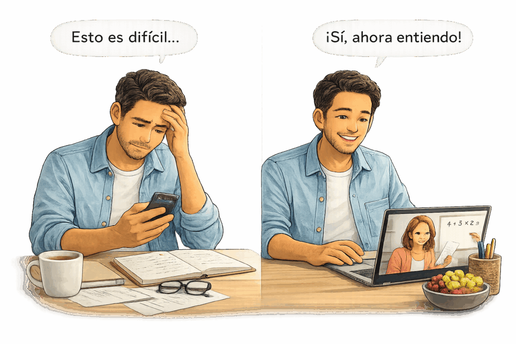 Comparison of language apps versus one-on-one Spanish tutoring for adults