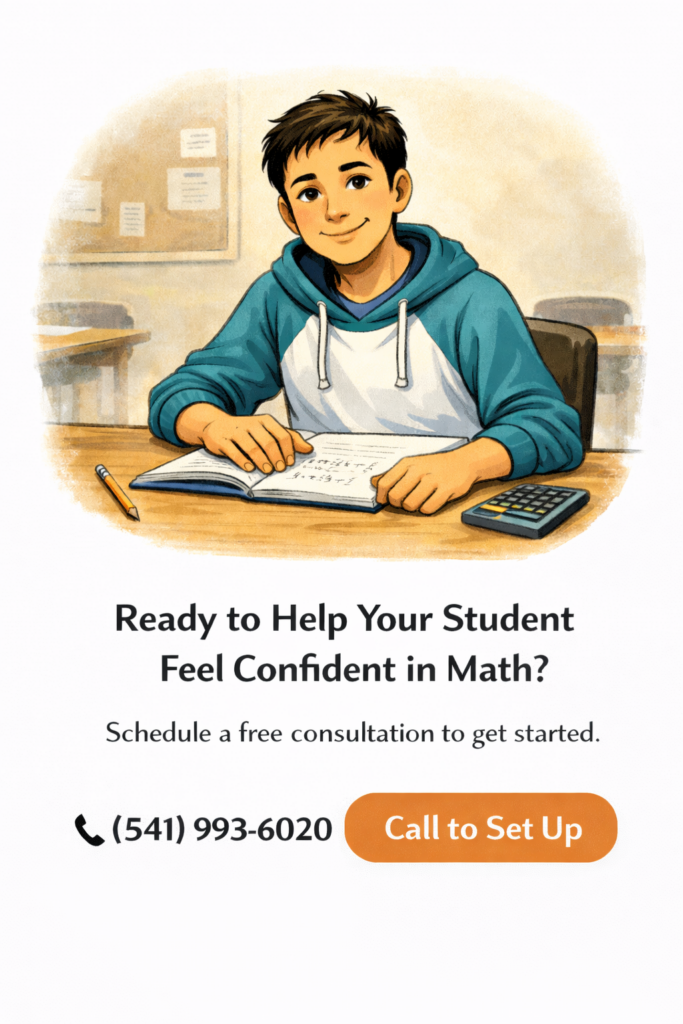 Math tutoring in The Dalles, Oregon—call (541) 993-6020 to schedule a free consultation with Tree Tutor Time