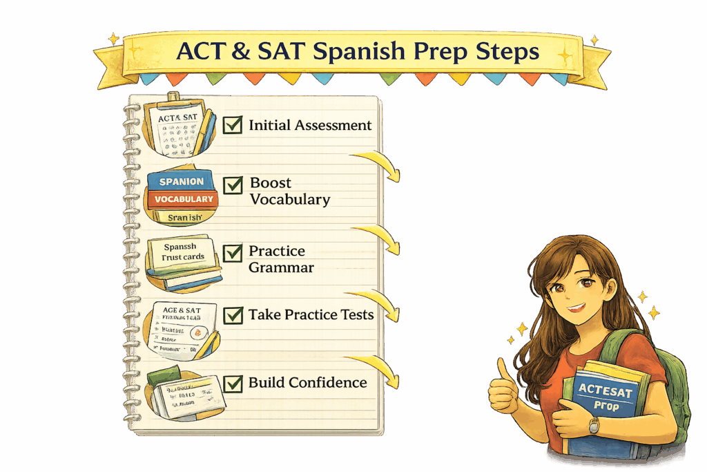 Step-by-step Spanish preparation for college readiness