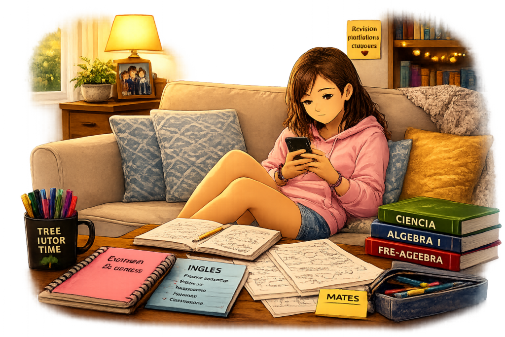 Estudiante en The Dalles evitando la tarea después de la escuela